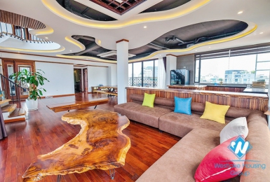 Luxury penthouse apartment for rent in To Ngoc Van st, Tay Ho District 